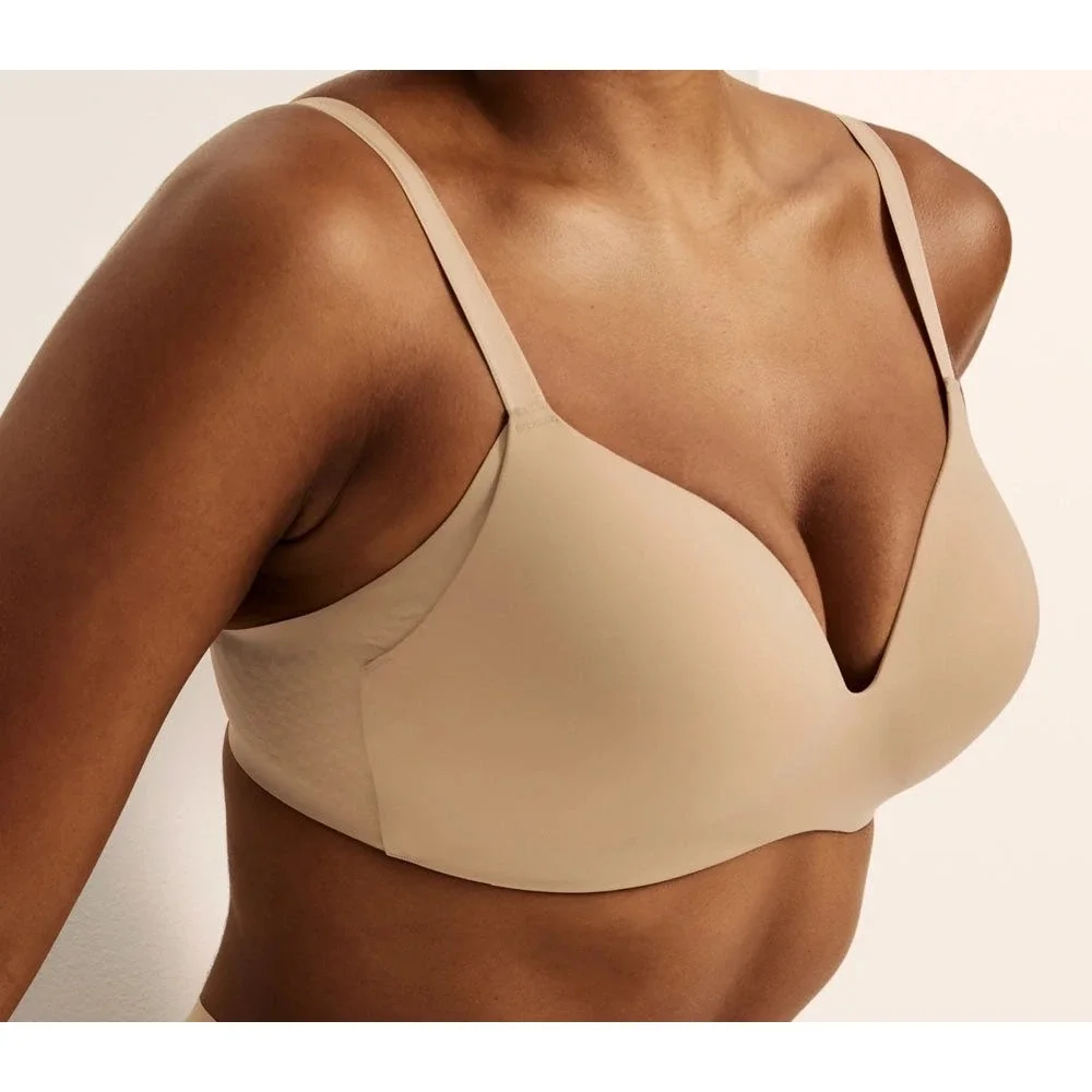 Knix Wingwomen Contour Bra Beige and Black Bundle Seamless‎ Coverage Size 40D